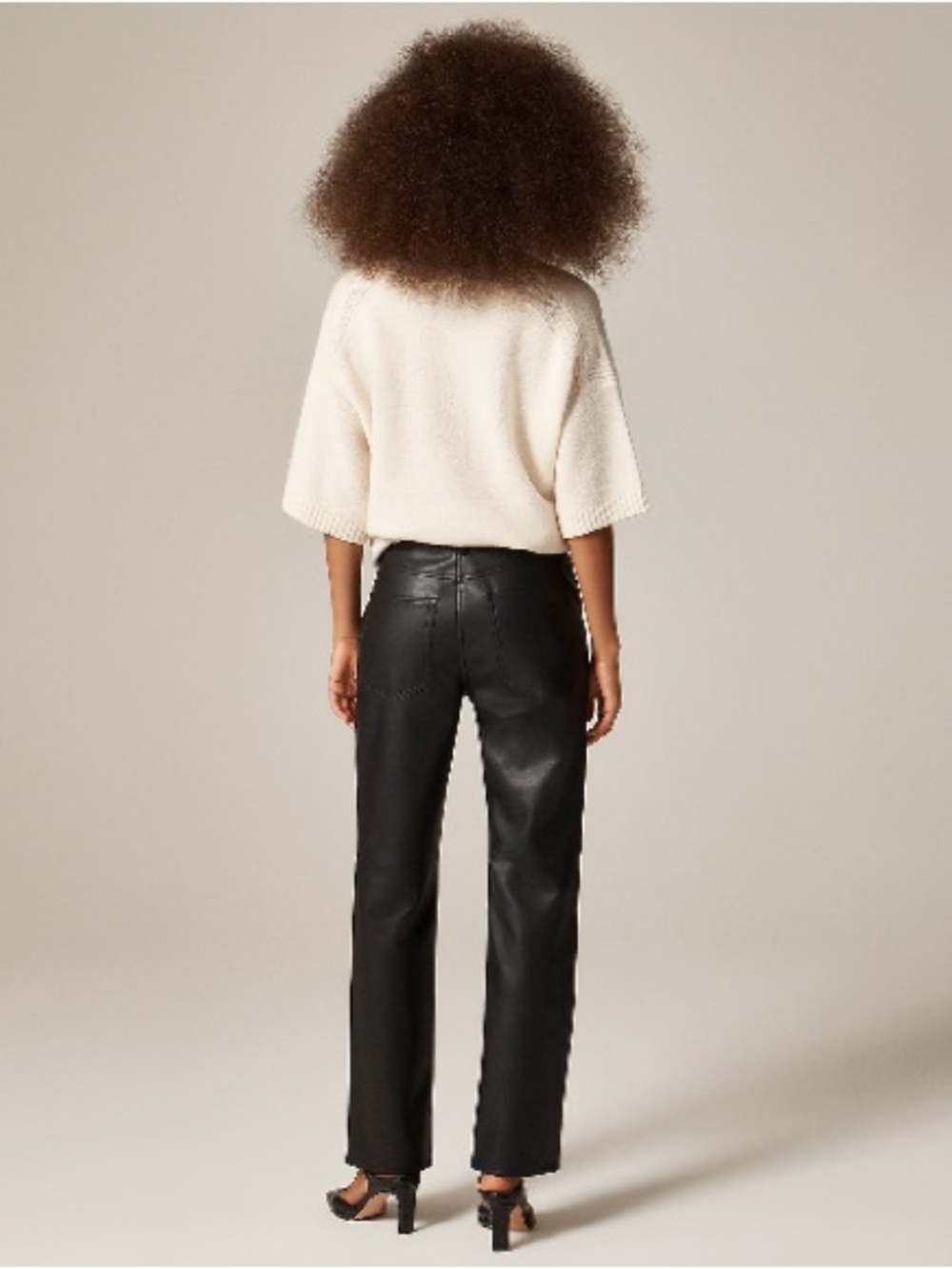 J.Crew Nipped straight pant in faux leather CN754 - Picture 6 of 6